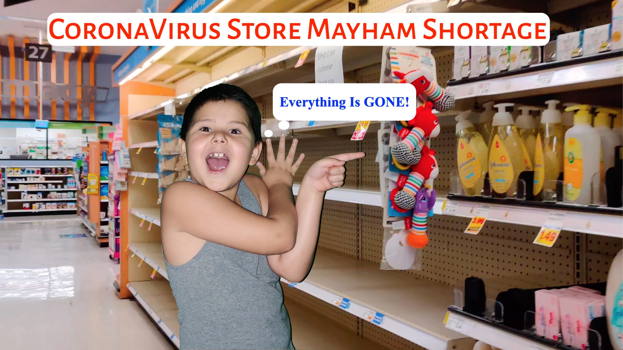 CoronaVirus Store Mayham Shortage