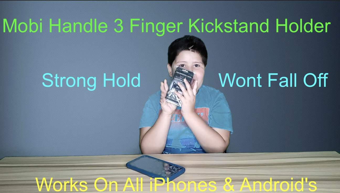 3 Finger Phone Kickstand Mobi Handle